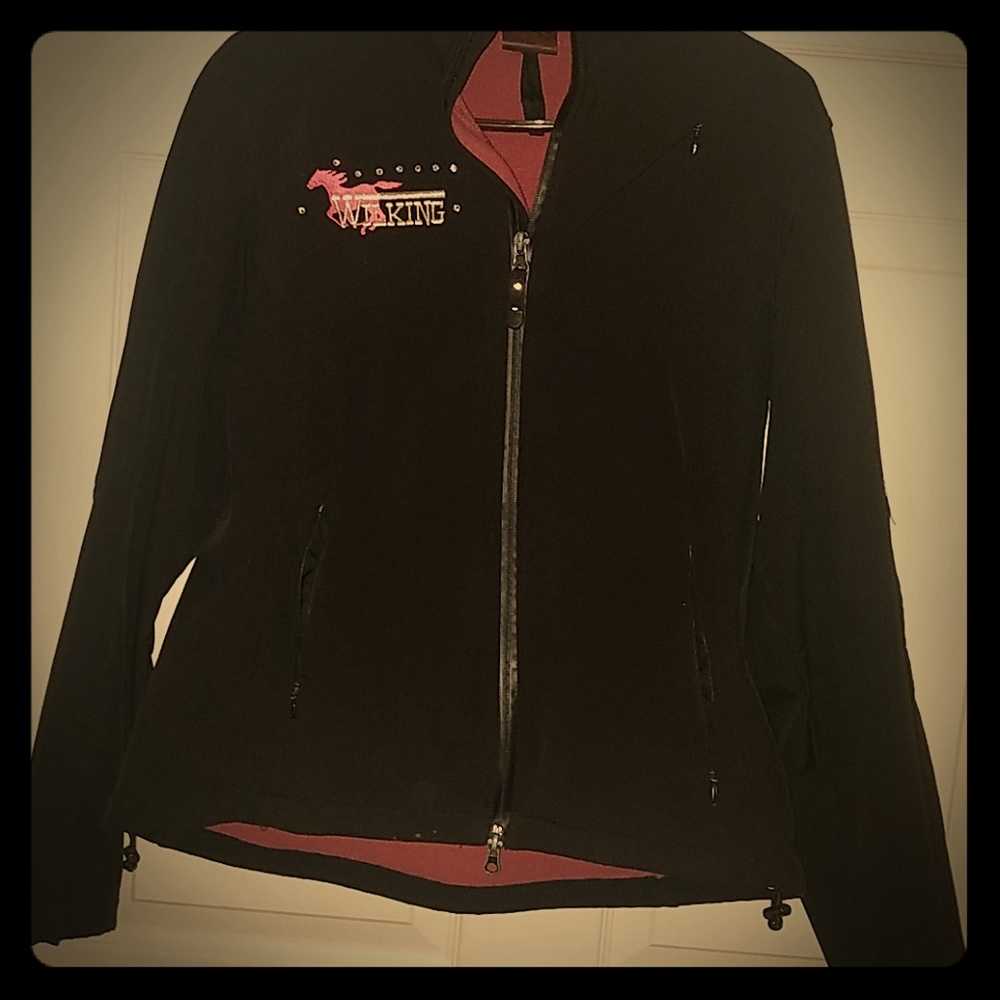 Black zip up jacket